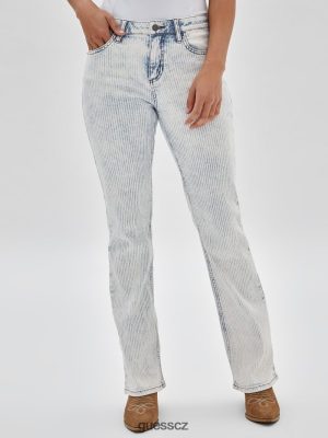 GUESS Czech Republic - GUESS Originals Kit Bootcut Jeans lehké snow mytí unisex 2BRD178 oblečení