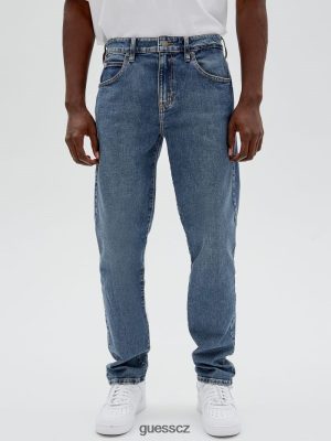 GUESS Czech Republic - GUESS Originals Kit rovné džíny Go Coltrane Medium Wash unisex 2BRD4048 oblečení