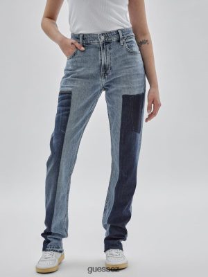 GUESS Czech Republic - GUESS Originals x Homeboy Upcycled obložené džíny Upcycled denim multi unisex 2BRD157 oblečení