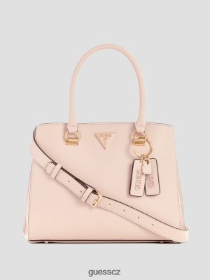 GUESS Czech Republic - GUESS Přítelkyně Noelle Satchel Světlo Rose ženy 2BRD2830 tašky