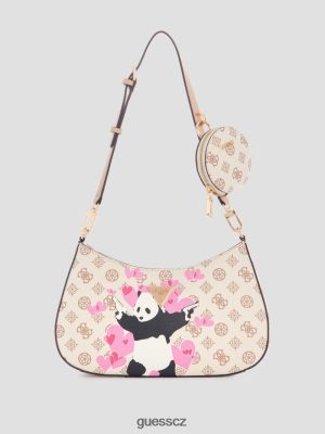 GUESS Czech Republic - GUESS Panda graffiti Art ramenní taška Nabíječská mytí ženy 2BRD3055 tašky