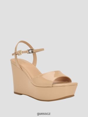 GUESS Czech Republic - GUESS Patentové klíny Zione Světlo přirozené 110 ženy 2BRD3427 obuv