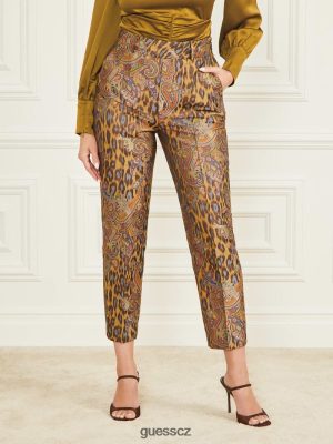 GUESS Czech Republic - GUESS Phoenix Rising Jacquard Pant Phoenix Rising Jacquard ženy 2BRD2242 oblečení