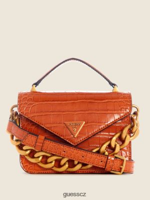 GUESS Czech Republic - GUESS Retour Mini Top Handle Crossbody Sierra ženy 2BRD2959 tašky