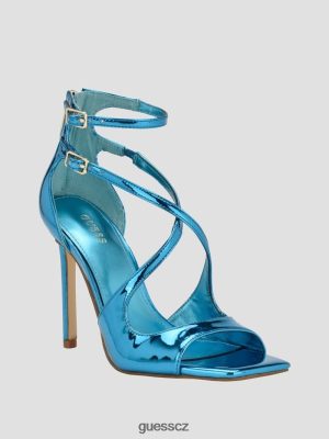 GUESS Czech Republic - GUESS Sella Strappy Stiletto Heels Středně zelená ženy 2BRD3391 obuv
