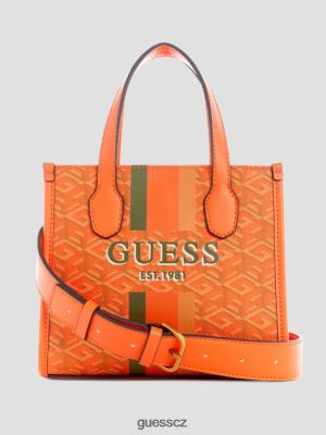 GUESS Czech Republic - GUESS Silvana Mini Totes Oranžové logo ženy 2BRD2932 tašky