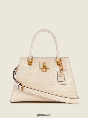 GUESS Czech Republic - GUESS Stephi Croc přítelkyně Satchel bílý ženy 2BRD3304 tašky