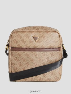 GUESS Czech Republic - GUESS Vezzola Smart Top Top Zip Square Crossbody bambus muži 2BRD3244 příslušenství