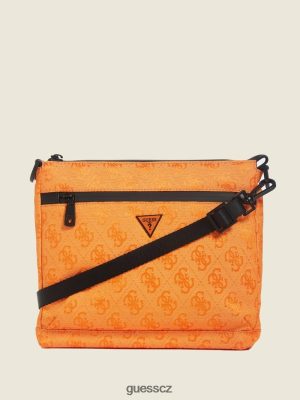 GUESS Czech Republic - GUESS Vezzola nylon crossbody pomerančový ženy 2BRD3247 tašky