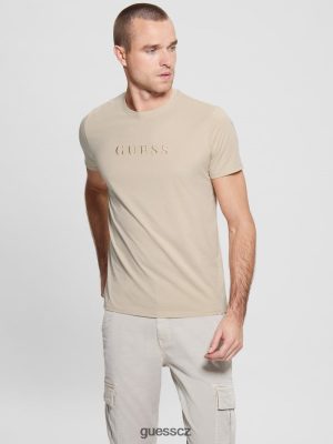 GUESS Czech Republic - GUESS Vyšívané logo Tee nomád muži 2BRD4009 oblečení