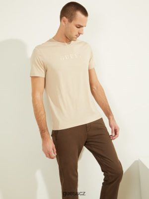 GUESS Czech Republic - GUESS Vyšívané logo Tee nomád muži 2BRD4054 oblečení