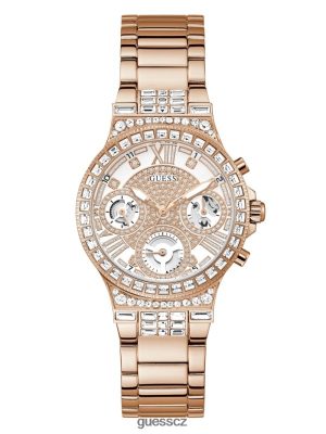 GUESS Czech Republic - GUESS a drahokamové multifunkční hodinky růžové zlato ženy 2BRD3631 příslušenství