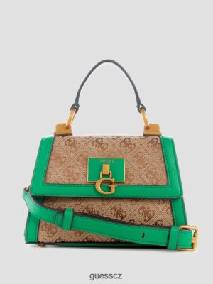 GUESS Czech Republic - GUESS logo Stephi Jacquard Micro Mini Bag zelený ženy 2BRD2968 tašky