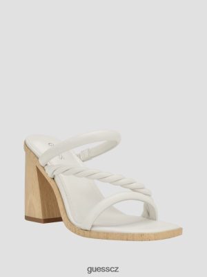GUESS Czech Republic - GUESS sandály dřevěné paty barperu wht květinový ženy 2BRD3406 obuv