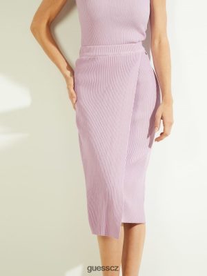 GUESS Czech Republic - GUESS sukně Yvette svetrů Pávřík ženy 2BRD2455 oblečení