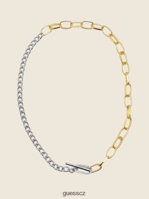 GUESS Czech Republic - GUESS vícebarevný náhrdelník s řetězem Více zelená růžová bílá ženy 2BRD3940 příslušenství