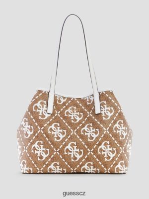 GUESS Czech Republic - GUESS vikky quattro g velký tote Světle šedá vřes ženy 2BRD3250 tašky